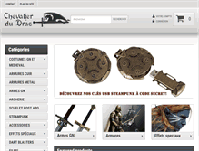 Tablet Screenshot of chevalier-du-drac.com